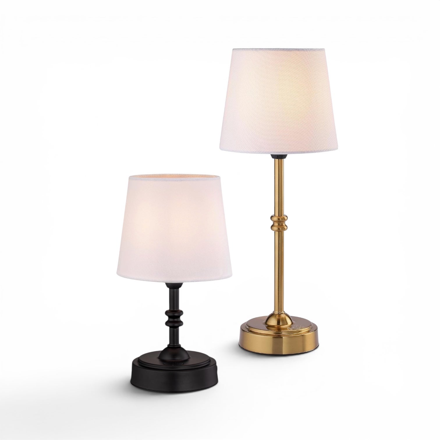 Brody Rechargeable Lamp- Tall Antique Brass